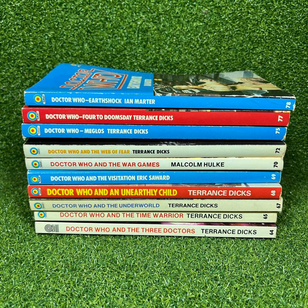 Vintage Lot of 10 Doctor Who Paperback Target Books Sci Fi